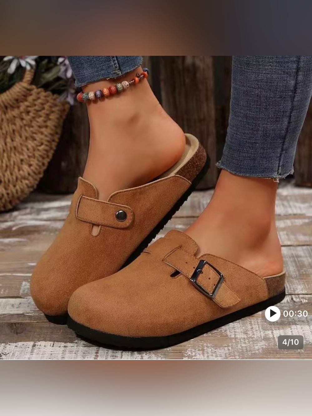 2 for $15 sale: Shein slip-on faux leather mules clogs - 8